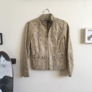 Snake skin blazer
